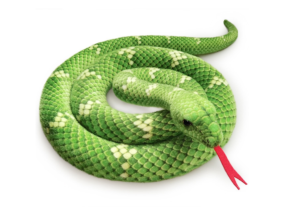 BJ - Peluche de serpiente suave para decoración con temática de la selva