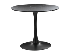 Mesa de comedor BELIANI Boca de MDF Negro 90x90x74