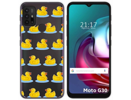 Carcasa Motorola Moto G10 / G30 TUMUNDOSMARTPHONE Dibujos Transparente Multicolor