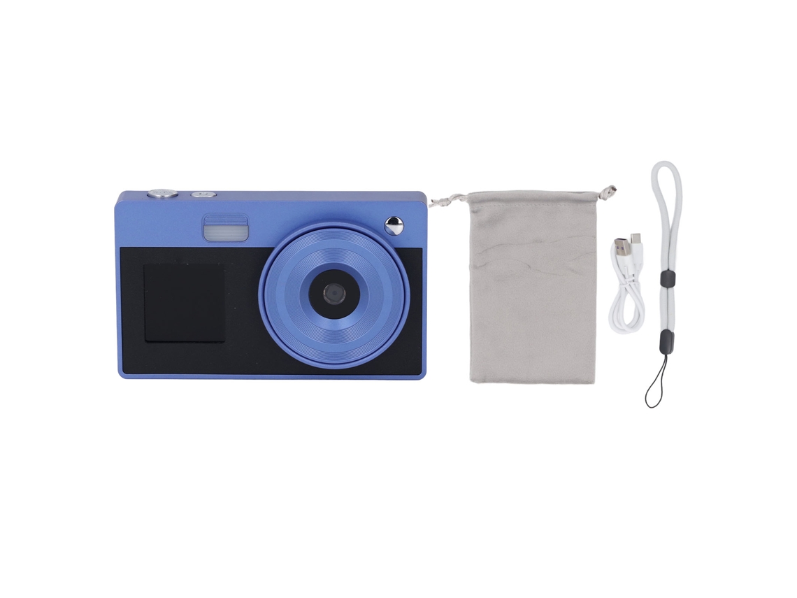 Cámara Digital Compacta De Viaje Con Doble Pantalla, 16x Zoom, 1080p Y Recargable - Cámara Para Selfies
