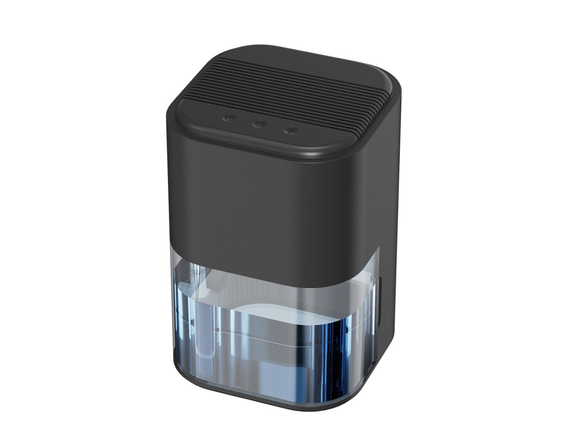 Deshumidificador Eifson con tanque de agua de 2 l, apagado automático y modo de espera (negro)
