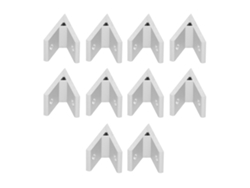 10 Piezas De Conectores Industriales De Ángulo De Aluminio De 45°, Accesorios 20304040-45°