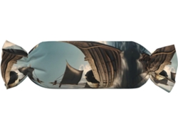 Almohada Cilíndrica Forma Caramelo Felpa Poliéster Espuma Viscoelástica Resistentes Ajustable Fácil Soporte