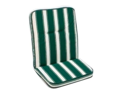 Cojin sillon posiciones raya verde 120x45x3 cm