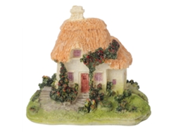 Decoración De Casa De Paja Para Jardín, Adorno De Bonsái De Resina Para Exteriores, Pequeño Y Encantador.