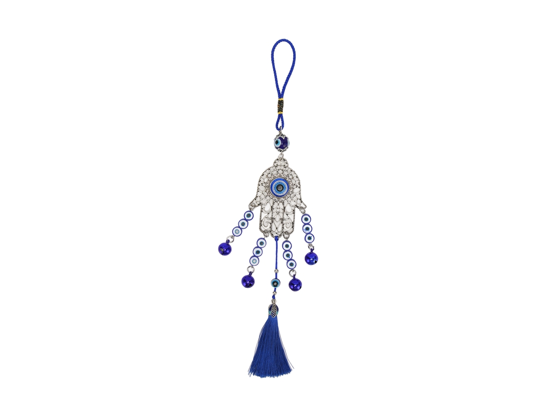 Adorno Colgante Para Coche Ojo Azul Buena Suerte Decoración Espejo Coche Plata Hogar Mochila
