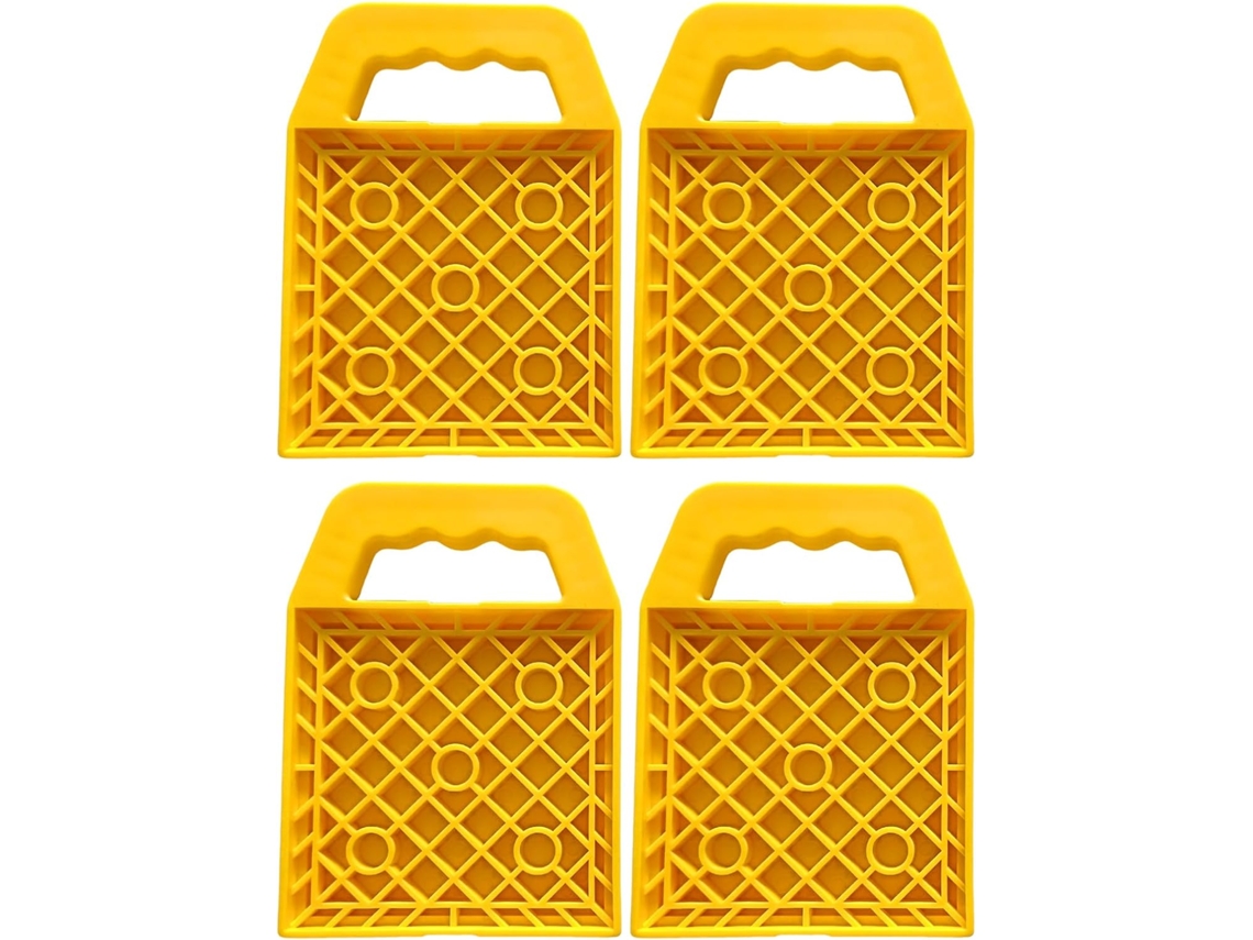 Conjunto De 4 Calços Antiderrapantes Para Macaco De Rv, Blocos De Reforço Para Balanceamento.