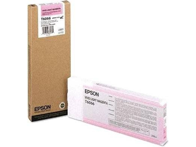Cartucho de tinta original EPSON, T6066 220 ml , Magenta vivo claro, C13T606600