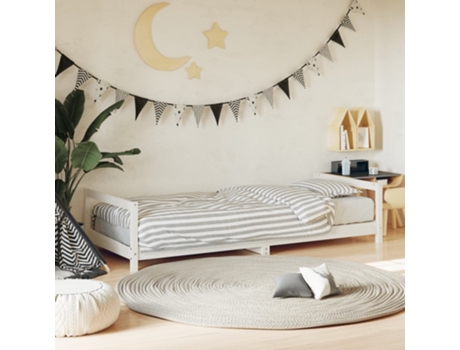 Estructura De Cama Para Niños VIDAXL Blanco Madera (90x200 cm)