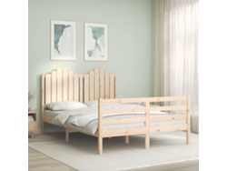 Cama De Matrimonio | Cama Para Adultos | Estructura De Cama De Matrimonio Con Cabecero Madera Maciza