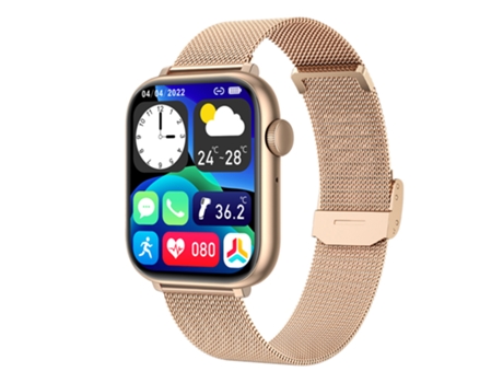 EKO 5.2 Reloj conectado con memoria flash y pulsera milanesa Dorado