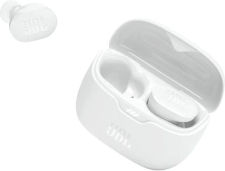 Auriculares Bluetooth True Wireless JBL Buds (In Ear - Micrófono - Noise Cancelling - Blanco)