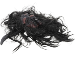 Máscara De Buey Realista Para Halloween En Látex Suave Con Peluca Y Cuernos. Máscara De Cosplay.