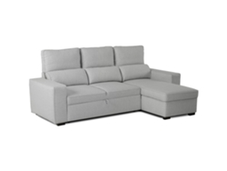 Sofá Cama 3 Plazas BUDWING Harper Gris + Chaise Longue + Almacenamiento Integrado (248,5 x 117 x 90 cm - Reversible Lado Derecho/Izquierdo)