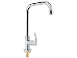 Grifo De Cocina Unidireccional G1/2 Pulgada, Giratorio 360 Grados, Para Agua Fría, De Acero Inoxidable Y Latón.