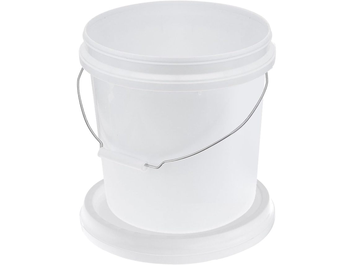 Cubo | 5 L Con Tapa Para Uso | Almacenamiento | Impermeable | Toyvian | Litros | Plástico | Blanco