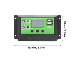 2026horizon-controlador De Carga Solar Inteligente Ajustable 12v/24v 20a Con Pantalla Lcd Regulador De Panel Solar