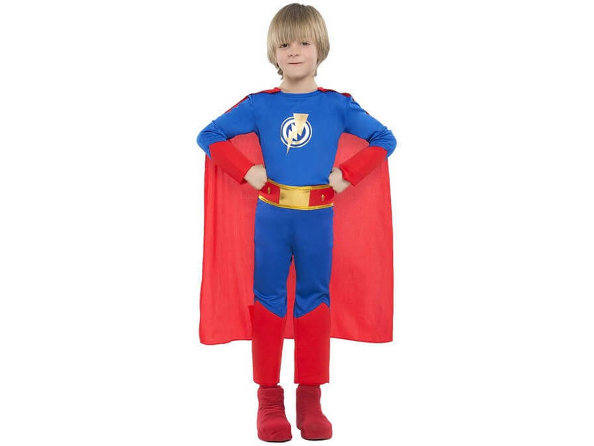 Disfraz de Niño DISFRAZZES Superhéroe Azul Y Rojo (Talla: 10 a 12 años)
