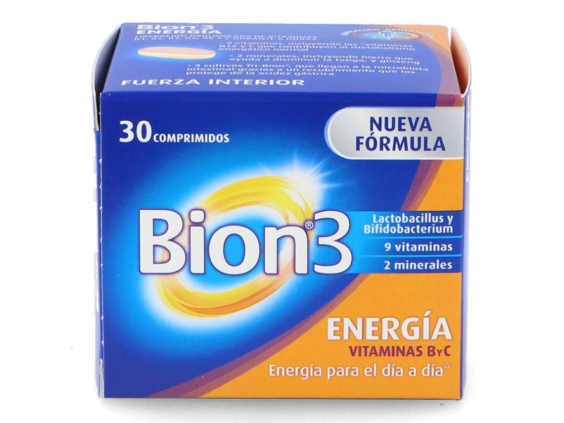 Complemento Alimentar BION Nuevo Bion 3 Energia (30 Comprimidos)