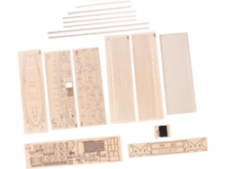 Kit De Moldes De Madera Para Barcos De Bricolaje, Material Blanco, Tamaño Adecuado Para