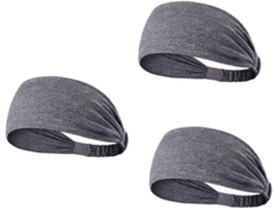 Diadema Elástica Reversible De Microfibra De 3 Piezas Para Yoga Y Fitness, Accesorio Unisex.