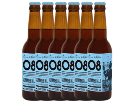 Cerveza BIRRA ARTESANA 08 Barceloneta Summer Ale 0.33L (6 unidades)