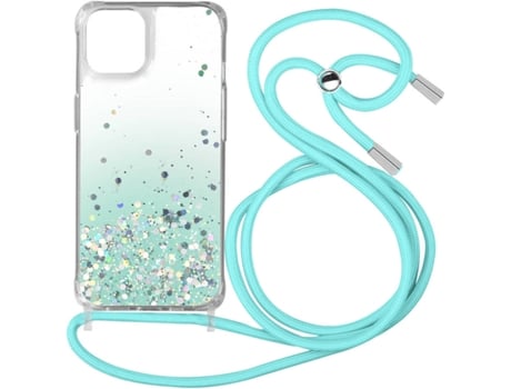 Carcasa iPhone 12 Pro Max AVIZAR Brillante con Cordón Azul