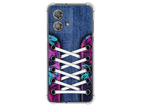 Funda Neo Diseño Zapatillas para Motorola Edge 40 Neo 5G TUMUNDOSMARTPHONE Silicona Multicolor