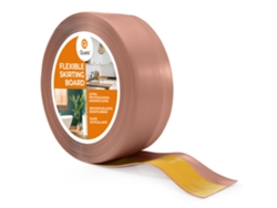 Zócalo de PVC de 20 mm, 15 m, flexible, autoadhesivo, suave, marrón claro Quest