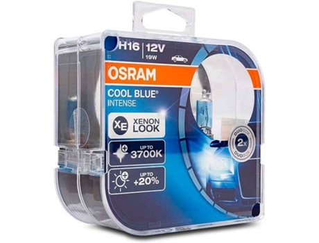 Juego de 2 Bombillas OSRAM H16 Cool Blue Intense® HCB (4200K - Halogéno - 11 x 10 x 5 cm)