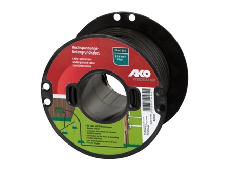 Cable subterráneo de alta tensión con doble aislamiento KERBL 100m diam 2,5mm 100 m