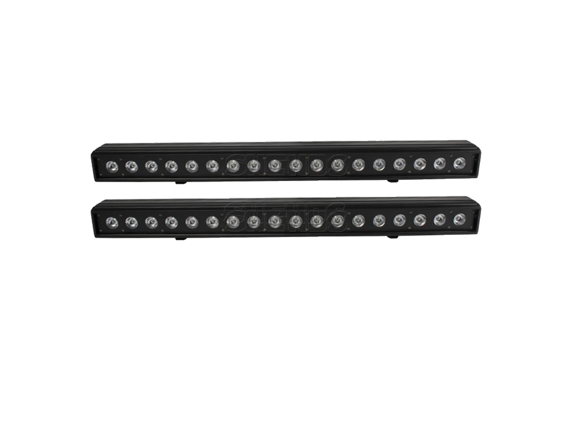 Lámpara de pared LED Wash, 18 x 18 W, control DMX, potencia de 324 W, 2 unidades, enchufe UE OEM