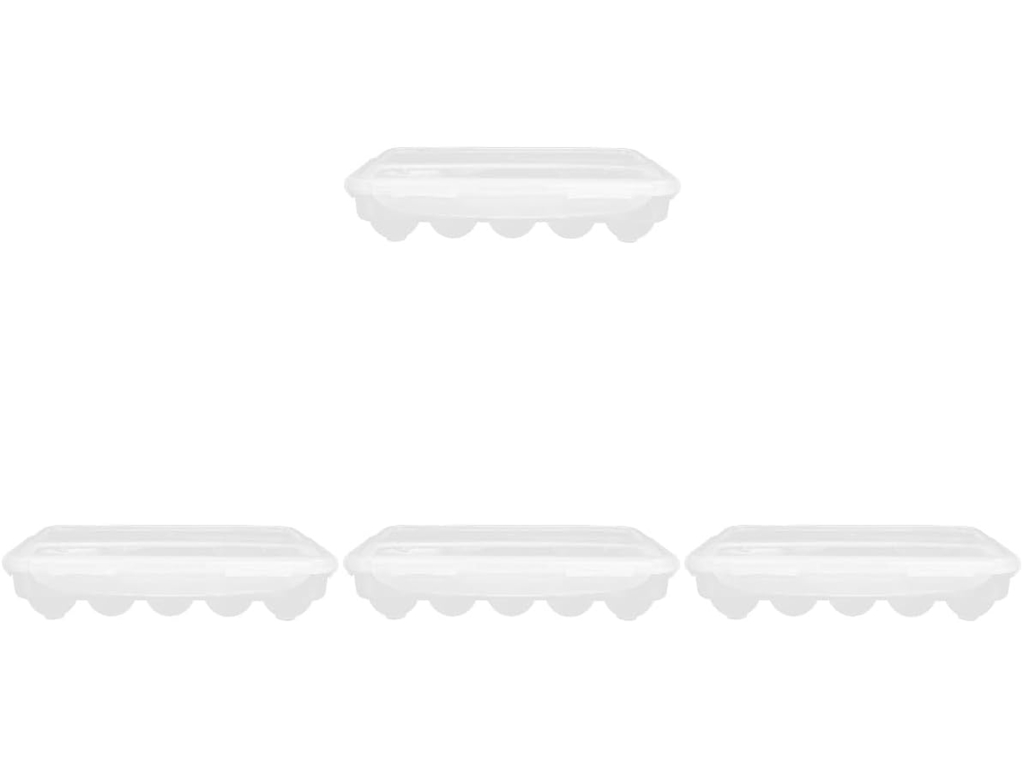 Cajas Para Almacenar Huevos De 4 Piezas, Prácticos Compartimentos Para Guardar En El Refrigerador.