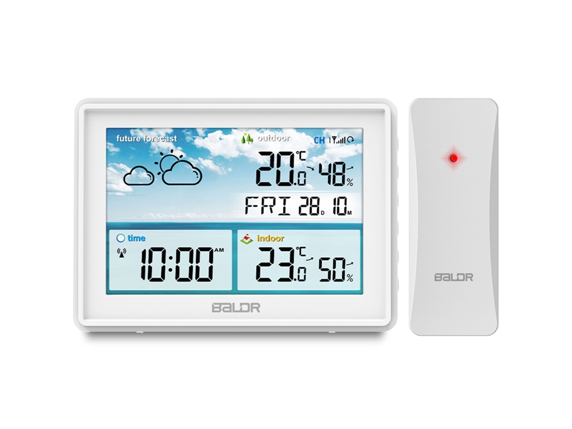 Estación meteorológica Baldr con pantalla Bd 909 blanca