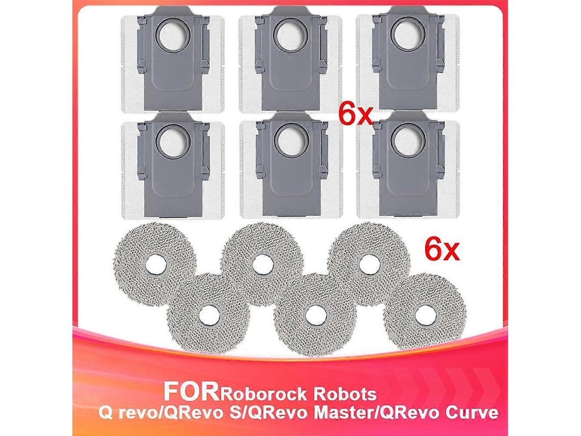 Accessories Set For Q /qrevo S/qrevo Master/qrevo Curve Robot Vacuum Cleaners, With Dust Bags And M