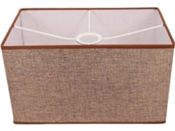 Lámpara de mesa de tela con estructura de hierro, casquillo E27, 34 x 20 cm