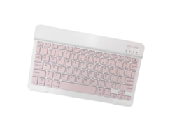 Teclado Inalámbrico Bt De 10 Pulgadas, Universal Para Tres Sistemas, Recargable, Colorido Y Portátil