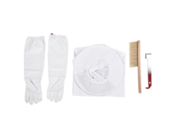 Kit Profesional 4 En 1 De Accesorios De Protección Para Apicultura: Chaqueta, Guantes, Herramienta Y Cepillo.