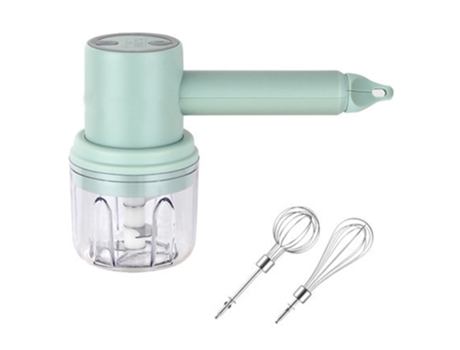 Batidora de mano recargable por USB de 3 velocidades para alimentos para bebés, batidora eléctrica portátil Mini batidora de mano inalámbrica (250 ...