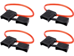 4 Portafusibles De Cuchilla Maxi, 8 Awg, 12-24 V, Resistentes Al Agua, 40 A