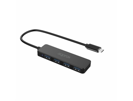 Hub APPROX! Appc54 (USB - Negro)