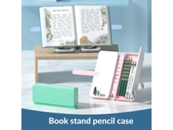 Estuche Para Lápices 2 En 1 Con Soporte De Lectura Ajustable Para Útiles Escolares De Niñas