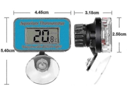 Termômetro Digital Lcd À Prova D'água Para Aquário Com Ventosa. Ideal Para Medir A Temperatura Da Água Em Aquários E Tanques De Peixes.