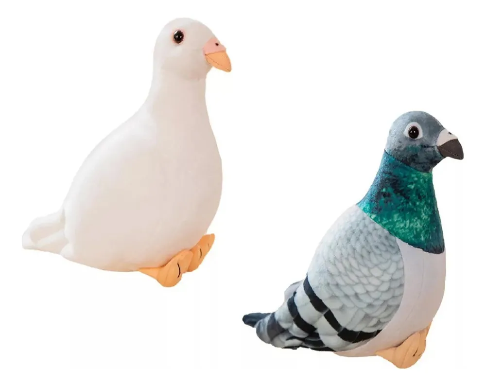 2 peluches de pájaro, lindos y divertidos, de 20 cm, de Vayotoy