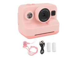 Cámara Digital 1080p Con Impresión Instantánea 12mp Pantalla 2.4" Reproductor Mp3 5 Modos De Juego Batería 2000mah Rosado