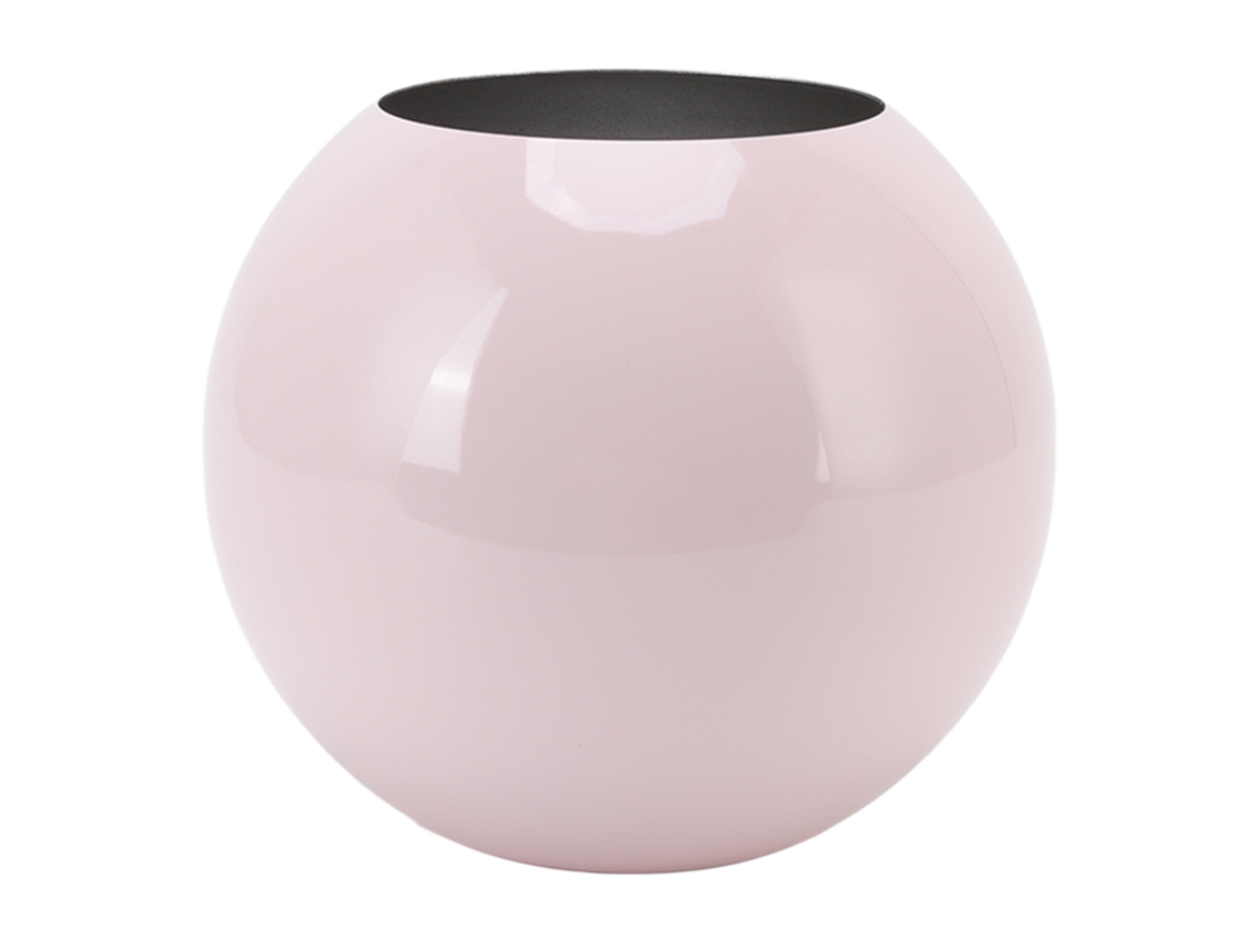 Jarrón redondo Baok, estilo nórdico moderno, pequeño jarrón de acero inoxidable para flores, decoración, sala de estar, oficina, mesa, rosa.