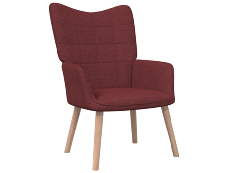 Silla de relajación VIDAXL Rojo Tela (61.5x69x95.5 cm)