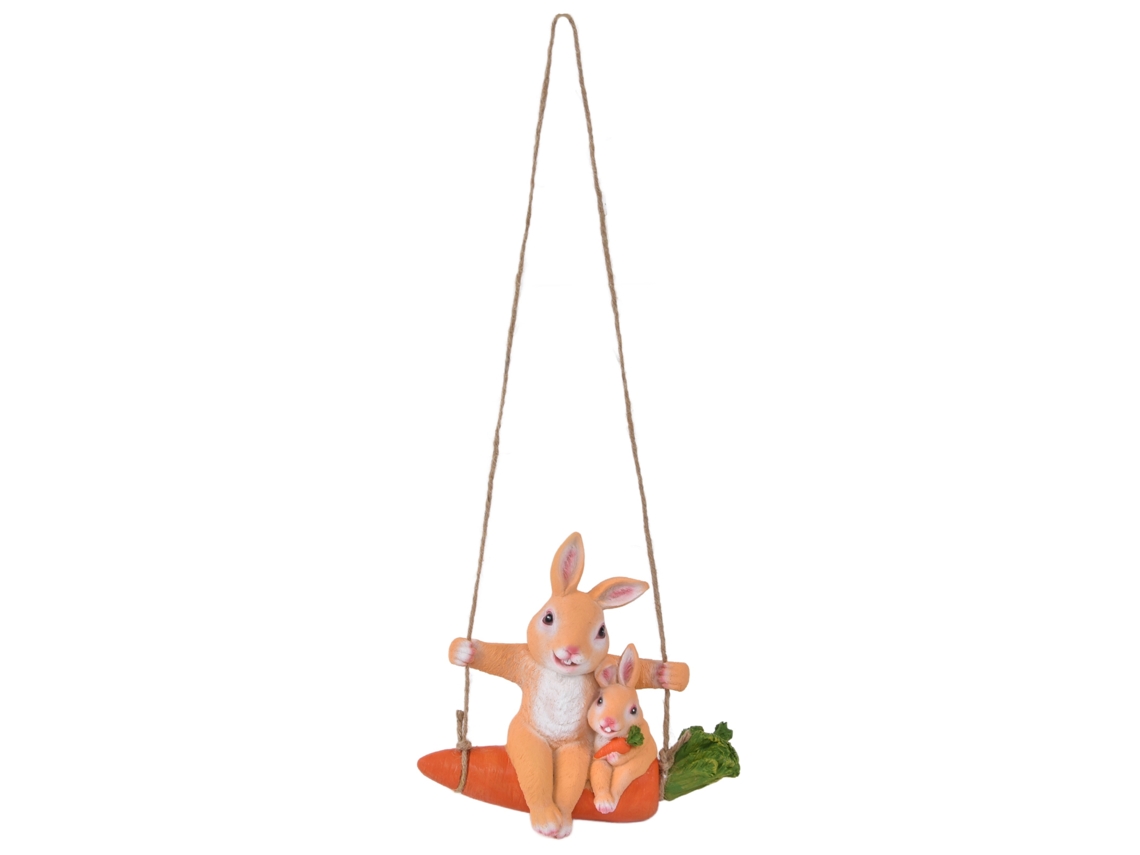 Colgante De Jardín Con Exquisito Diseño De Conejo Tallado, Decoración Romántica Para El Hogar Y El Jardín.