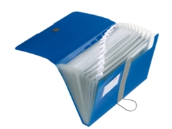 Carpeta Expansible HERLITZ Easy Orga To Go 12 Compartimentos Azul