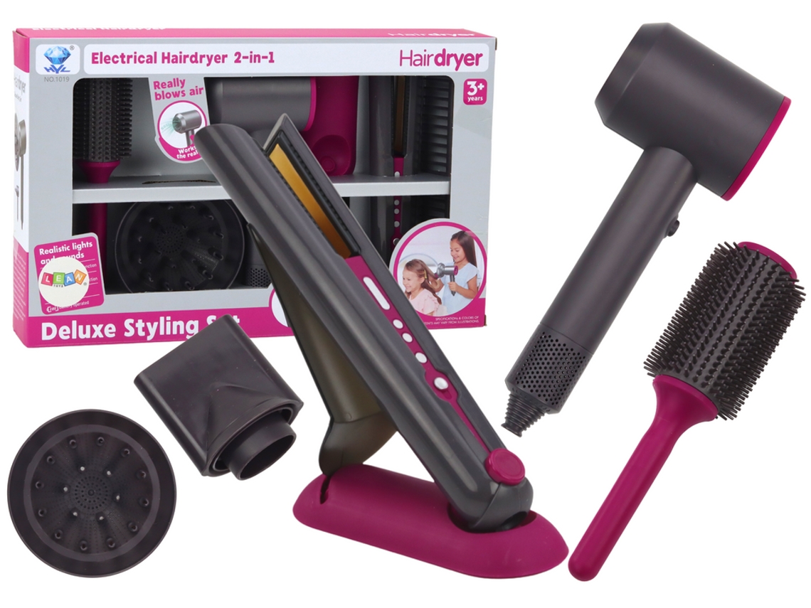 Set de peluquería B.active: Secador, plancha, cepillo y puntas intercambiables
